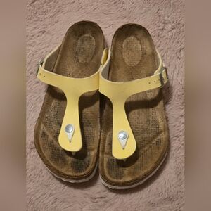 Yellow Birkenstock Sandals